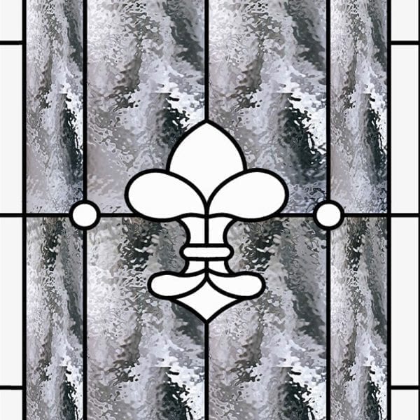 The Bordeaux Fleur De Lis Stained Glass Douglas Fir French Door