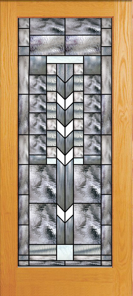 The Gilmore Stained Glass Douglas Fir French Door