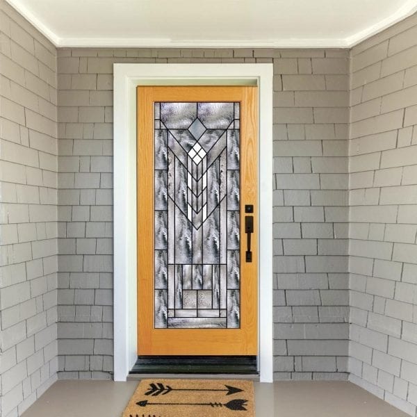 The Wilmington Craftsman Style Stained Glass Door