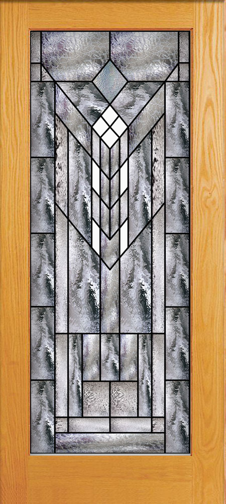 The Wilmington Craftsman Style Stained Glass Door
