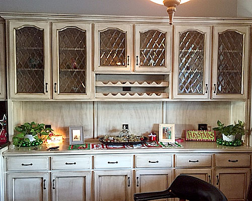 kitchen tudor style inserts