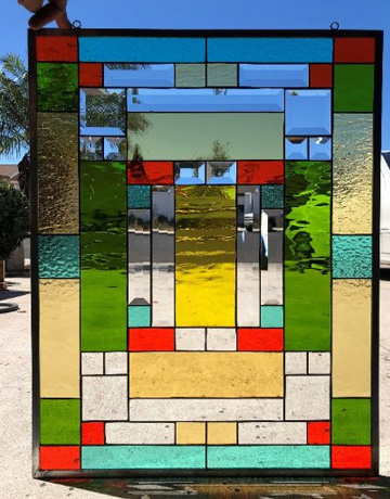 Stained Glass for Fireplace Area