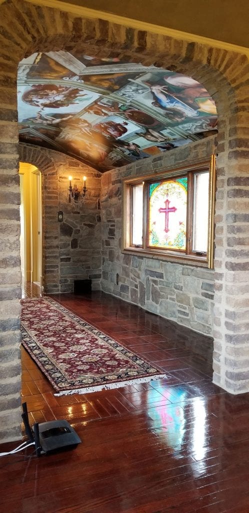 Beautiful! Red Cross and Psalms Stained Glass Windows