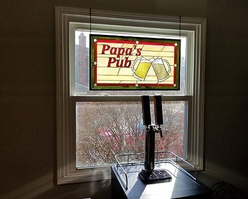 Custom-build Stained Glass Logo or Emblem