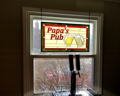 stained glass for bar