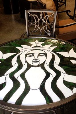 stained glass for a Coffeehouse