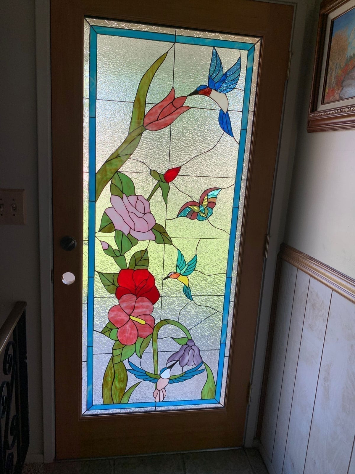 Stained Glass Door installed in Roy City, UT