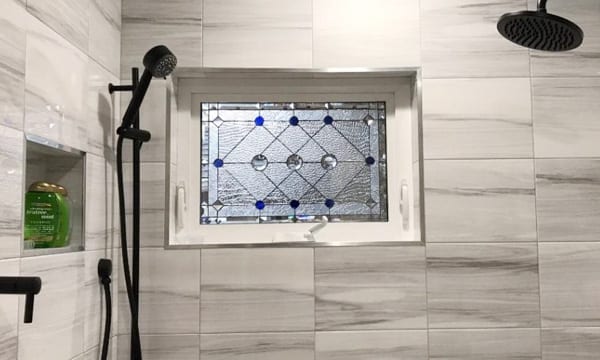 Shower Stained Glass