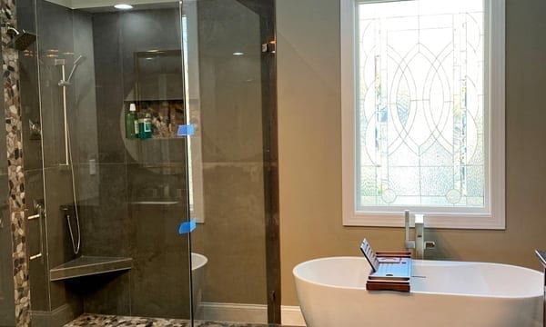 Stained Glass For Bathroom Enclosure Glass