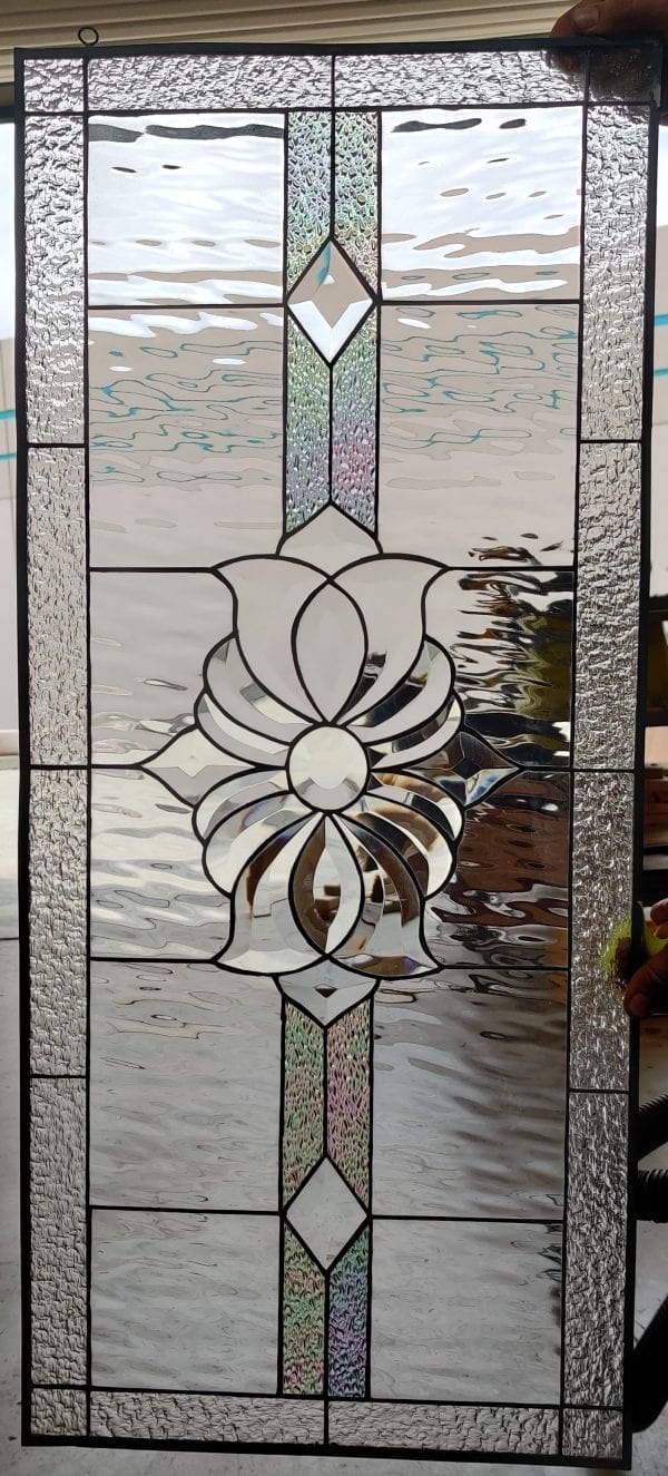 The "San Marcos" Single Pane Stained Glass Window With Hooks