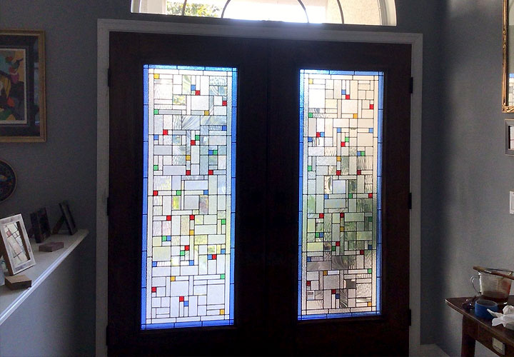 Sidelight front door and entryways