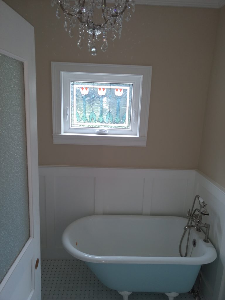 Classic English Tulips Stained Glass Shipped to Orange , CT