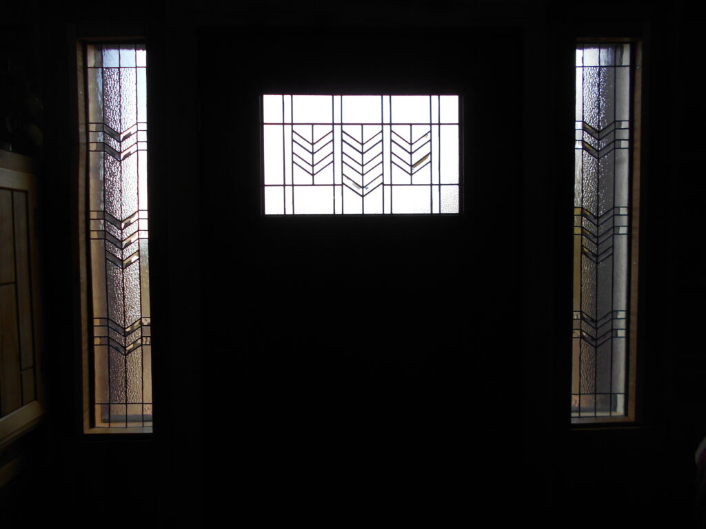Sidelights to match door stained glass
