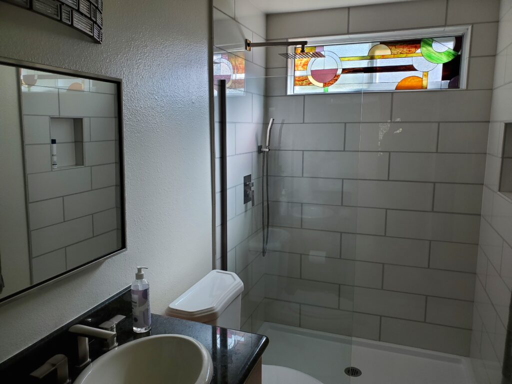 Stained Glass Window for a Bathroom remodel