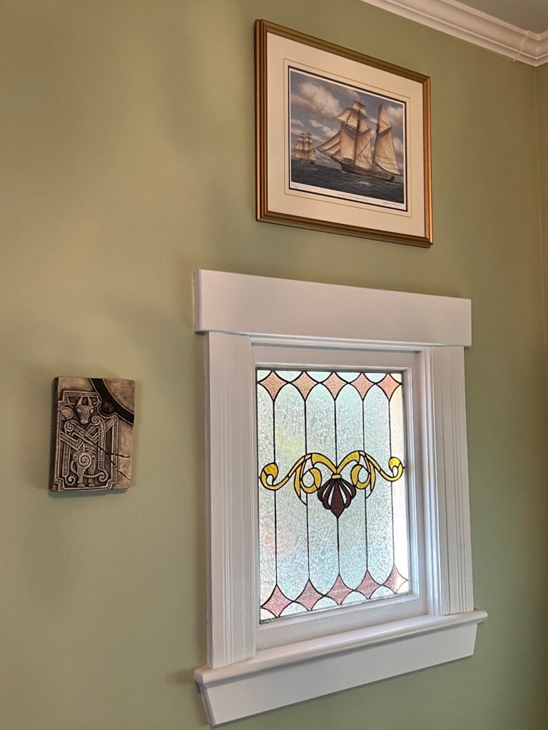 Beautiful framed Stained Glass Window