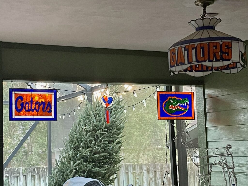 University of Florida Gators Logo Stained Glass