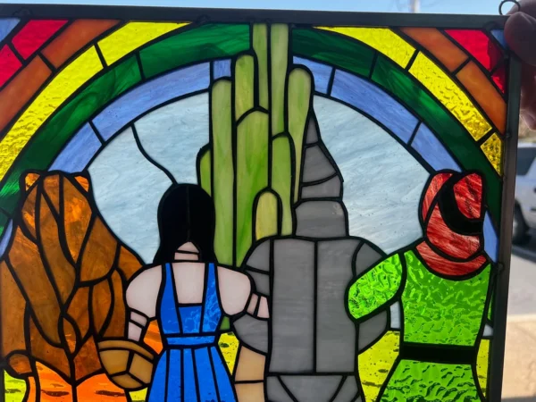 Wizard of Oz Stained Glass Panel