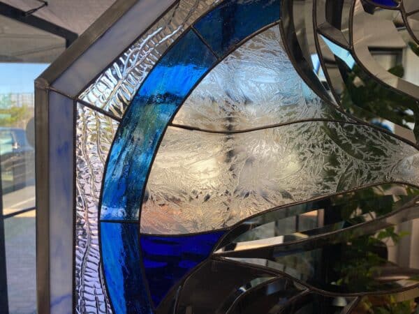 Wow! Hand Beveled & Stained Glass Octagon Pelican Leaded Stained Glass Window