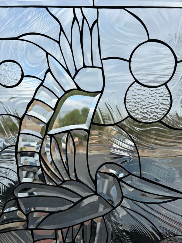 The Amazing Beveled Pelican Stained Glass Window Panel