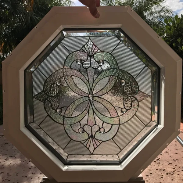 The Windsor Stained Glass Window - Vinyl Framed and Insulated