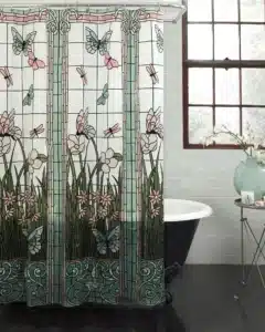 Stained Glass Shower CUrtain