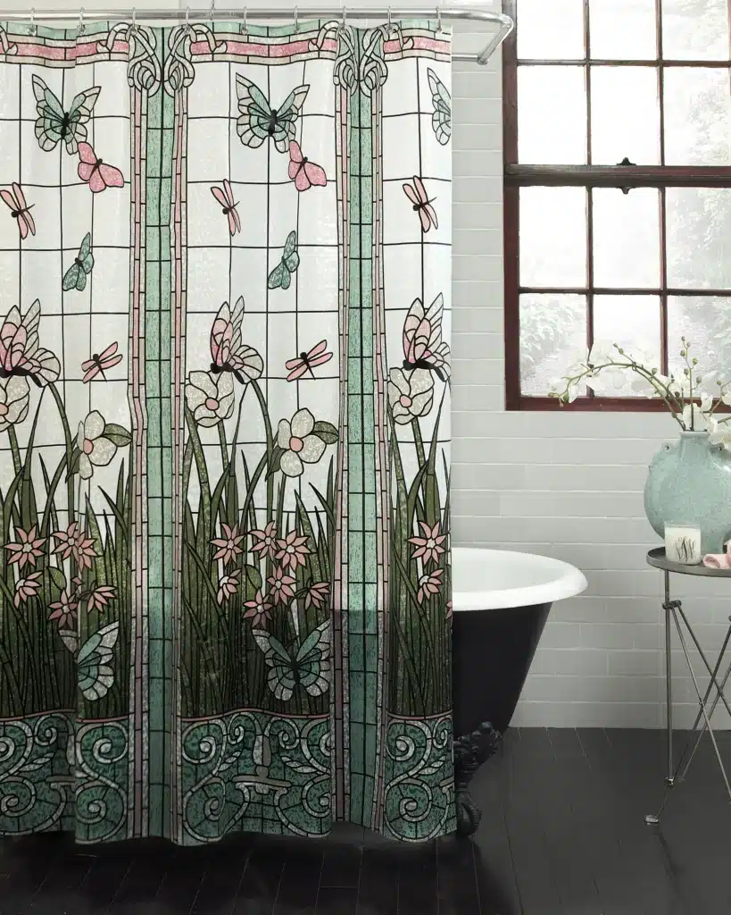 Stained Glass Shower CUrtain