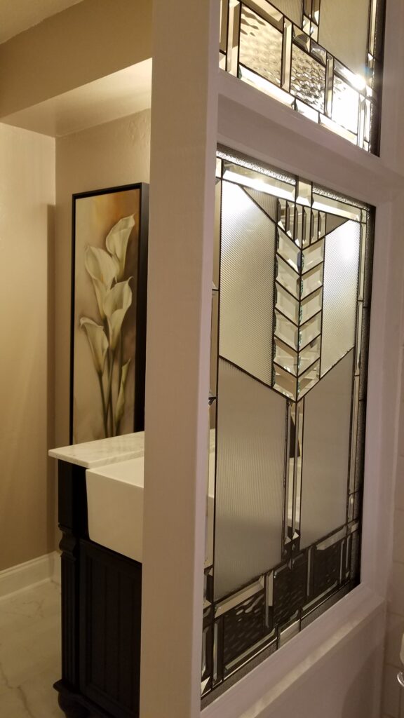 Elegant Glass Panels Installed in a Guest Bathroom