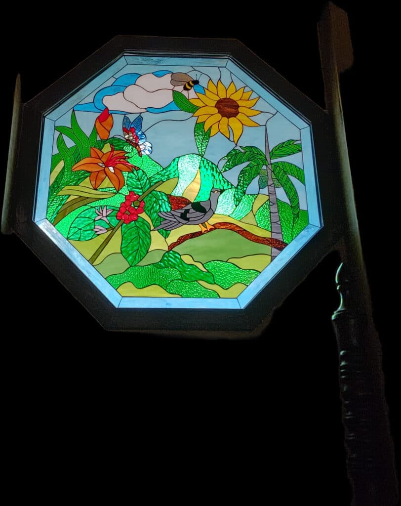 A Unique and Vibrant Octagon Stained Glass Design
