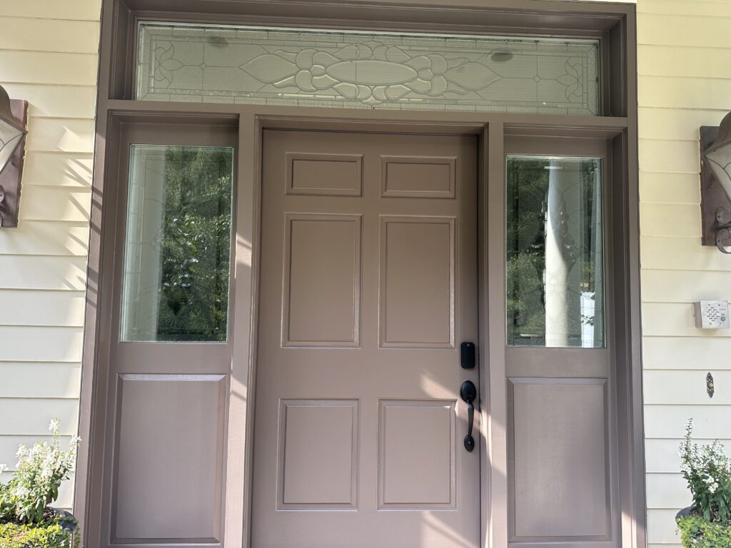 Stained Glass Sidelights to compliment existing transom window