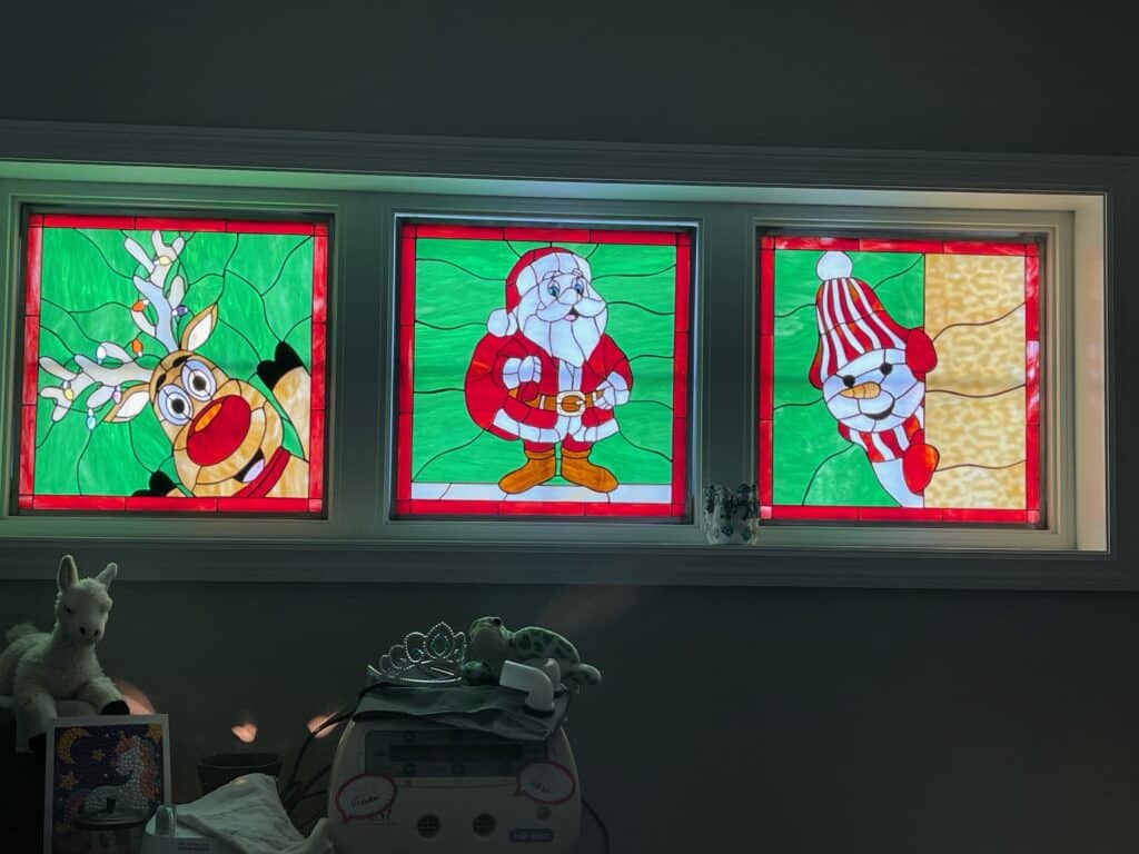 Stained Glass Masterpiece: Santa Claus Comes to Life