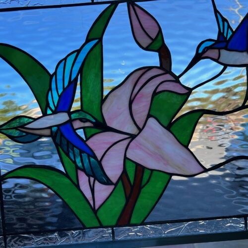Hummingbirds Stained Glass