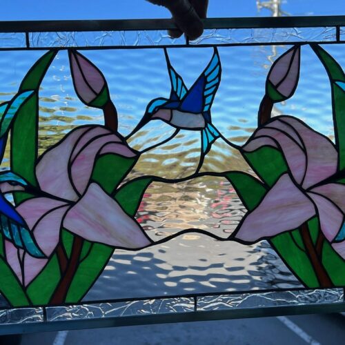 Hummingbirds Stained Glass