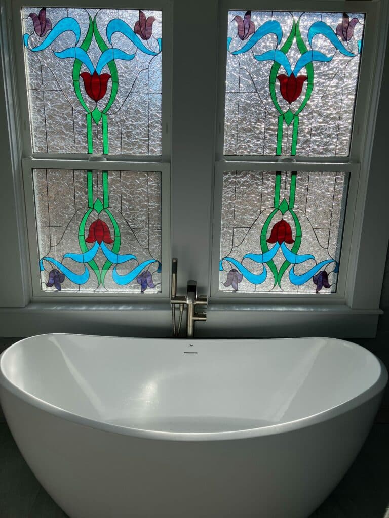 Gorgeous! Slider windows installed over a bathub