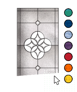 Color your own stained Glass