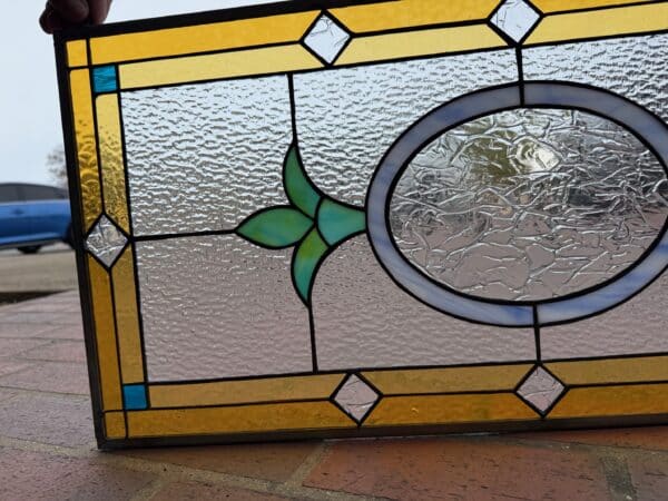 English Style Trasom Stained Glass Window