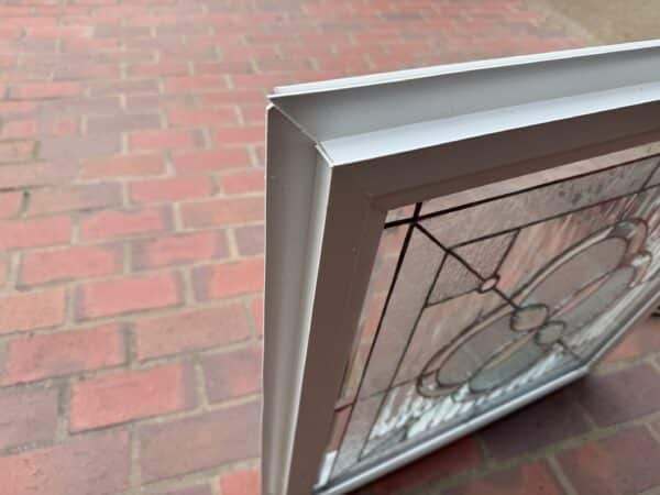 The Orinda Beveled Glass Window Fully Vinyl Framed & Insulated