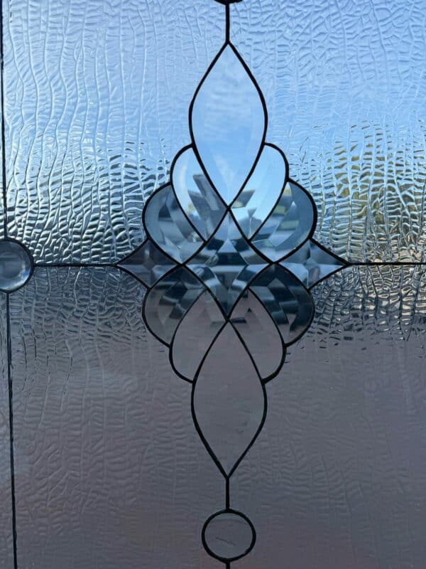 The Brentwood Vinyl Framed & Insulated Stained & Beveled Glass Window