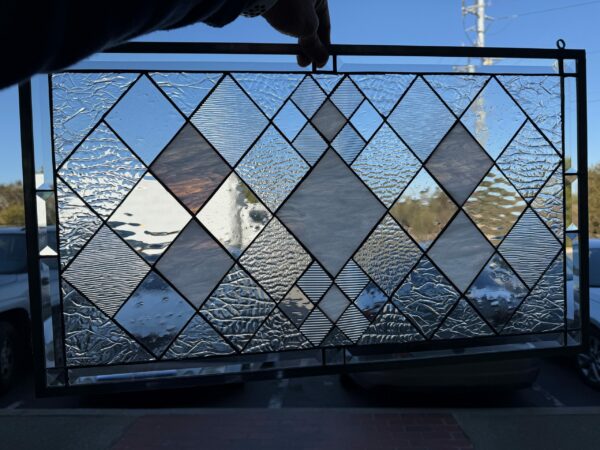 The“Sugarloaf” Beveled & Stained Glass Window Panel