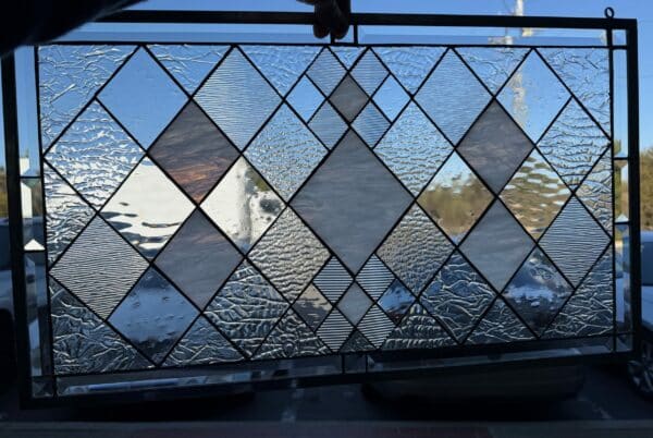The“Sugarloaf” Beveled & Stained Glass Window Panel
