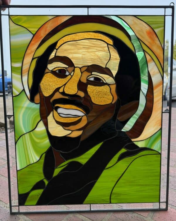 Wow! Bob Marley Stained Glass Window
