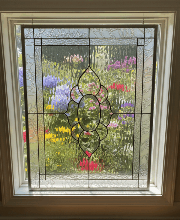 The Ontario Beveled Leaded Stained Glass Window Panel