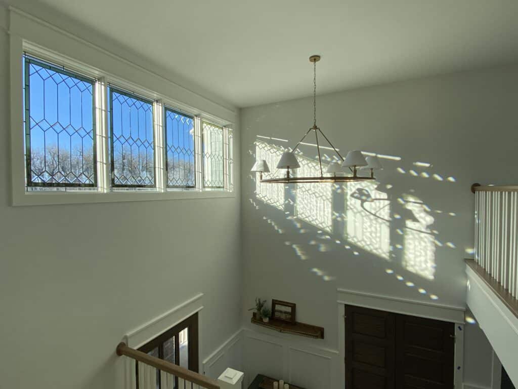 Classic Single Pane Window with Traditional House Pattern