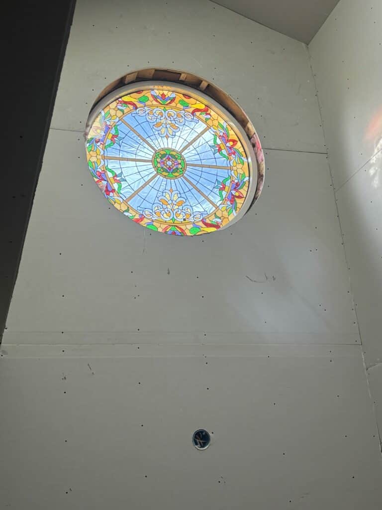 Stunning Round Stained Glass Installed in a Church