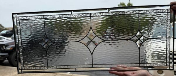 The Mountain View Stained Glass Window Panel