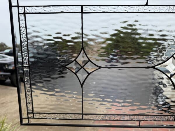 The Mountain View Stained Glass Window Panel