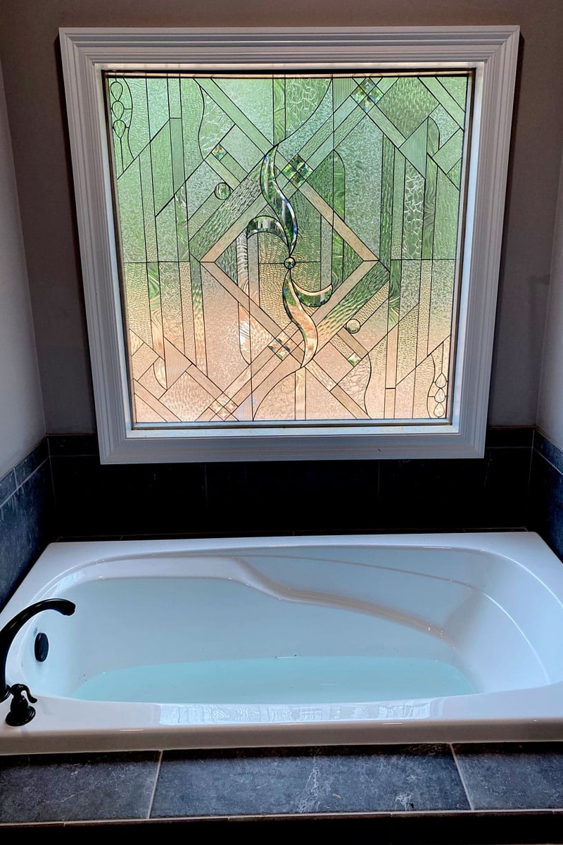 Bathtub Windows Stained Glass
